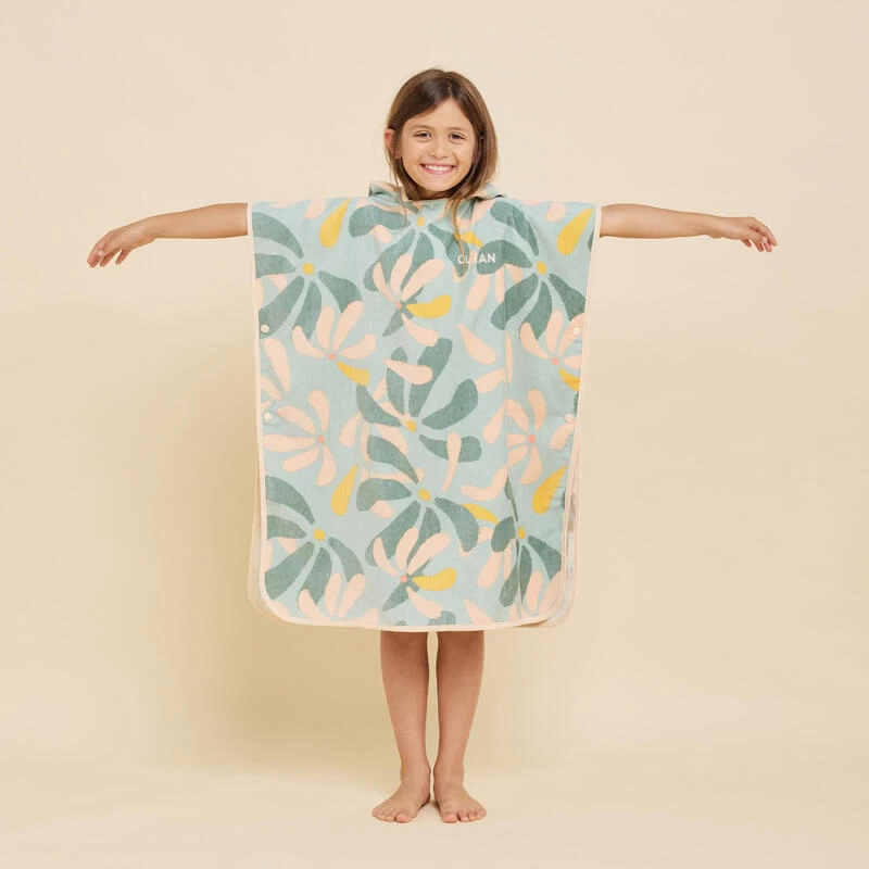 Poncho Surf Enfant 110 à 135 Cm - 500 Flow 2 Poncho Surf Enfant 110 à 135 Cm - 500 Flow – Image 2