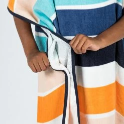 Poncho Surf Enfant 110 à 135 Cm - 500 Wavy Orange Bleu 9 Poncho Surf Enfant 110 à 135 Cm - 500 Wavy Orange Bleu -Board Zone Soldes poncho surf enfant 110 a 135 cm 500 wavy orange bleu 2