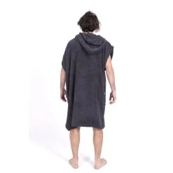 Poncho Surf | Gris | Sans Manches | Grande Taille -Board Zone Soldes poncho surf gris sans manches grande taille 3