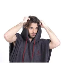 Poncho Surf | Gris | Sans Manches | Grande Taille -Board Zone Soldes poncho surf gris sans manches grande taille 5