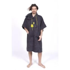 Poncho Surf Gris | Taille Unique | 100% Coton | Unisexe | Avec Manches -Board Zone Soldes poncho surf gris taille unique 100 coton unisexe avec manches 5