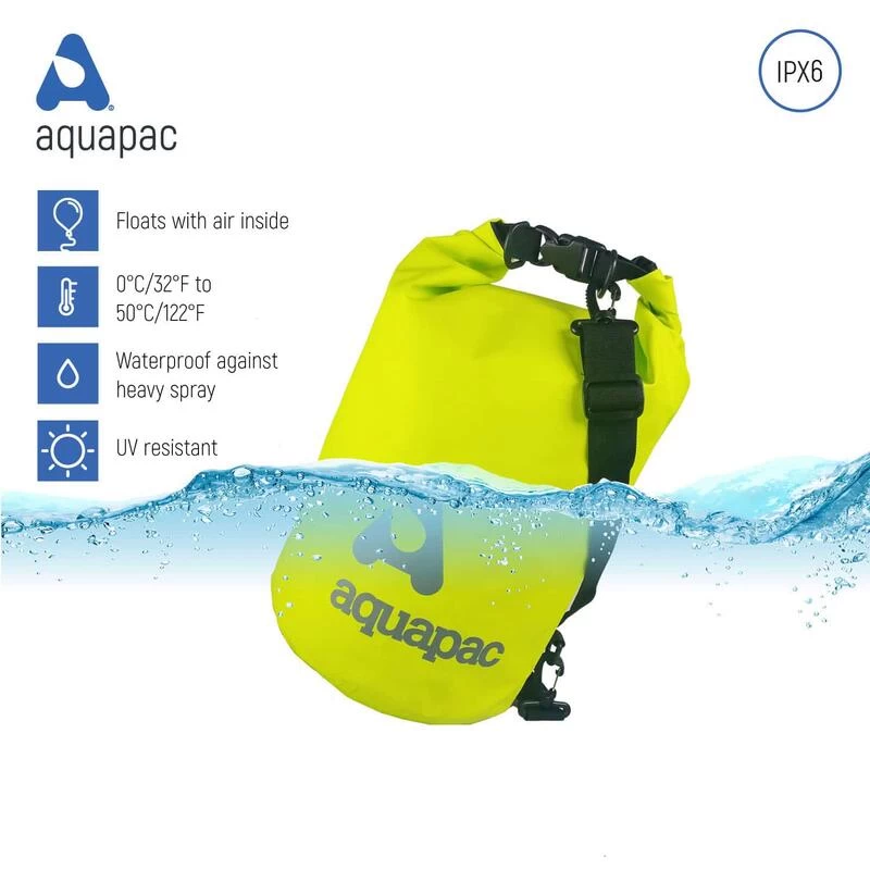 Aquapac Sac étanche 15L Heavyweight Avec Bandoulière Vert Acide 2 Aquapac Sac étanche 15L Heavyweight Avec Bandoulière Vert Acide – Image 2