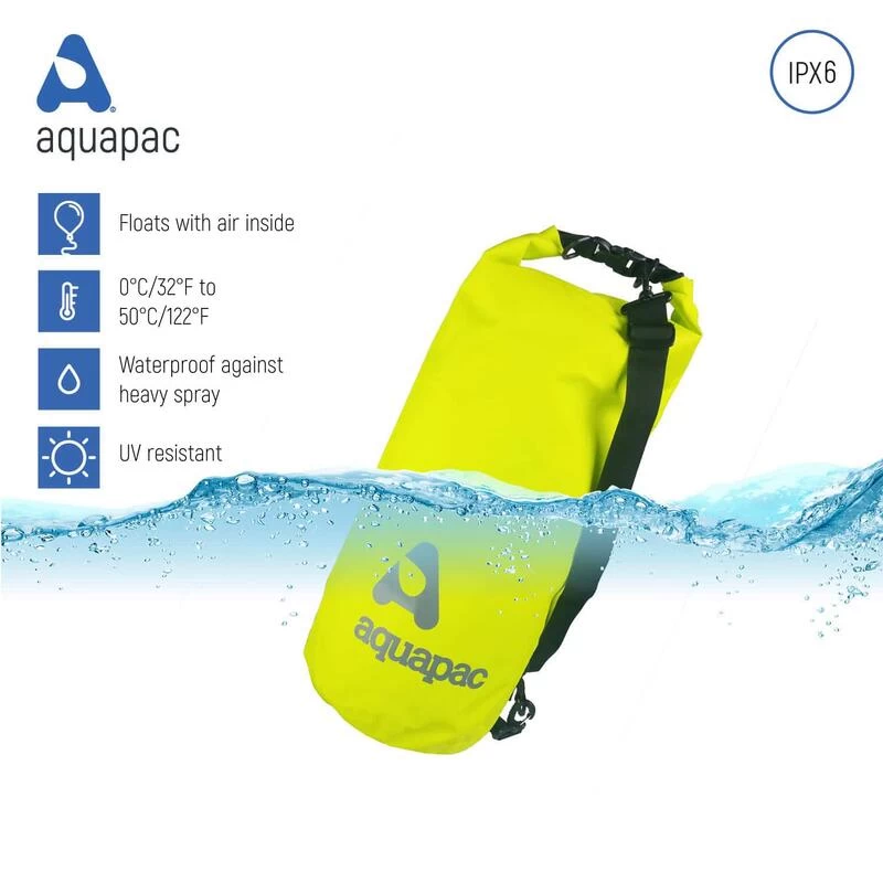 Aquapac Sac étanche 25L Heavyweight Avec Bandoulière Vert Acide 2 Aquapac Sac étanche 25L Heavyweight Avec Bandoulière Vert Acide – Image 2
