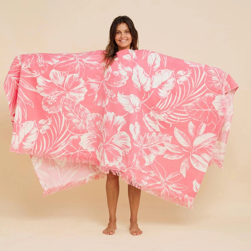 SERVIETTE PONCHO XXL Hawaian 190x190 Cm 2 SERVIETTE PONCHO XXL Hawaian 190x190 Cm – Image 2