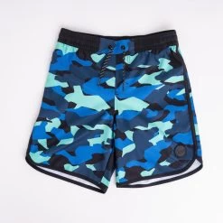 SHORT DE BAIN 500 BLEU CAMO 17 SHORT DE BAIN 500 BLEU CAMO -Board Zone Soldes short de bain 500 bleu camo 8
