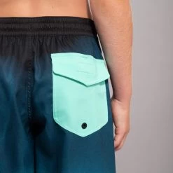 SHORT DE BAIN 500 BLEU NOIR 12 SHORT DE BAIN 500 BLEU NOIR -Board Zone Soldes short de bain 500 bleu noir 3