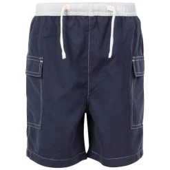 TRESPASS Short De Bain DEPTHS Enfant (Bleu Marine)
