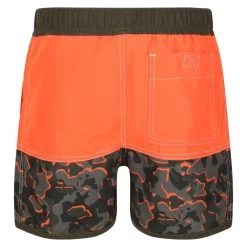 Regatta Short De Bain SERGIO Enfant (Orange Vif / Vert Kaki Sombre) -Board Zone Soldes short de bain sergio enfant orange vif vert kaki sombre 2