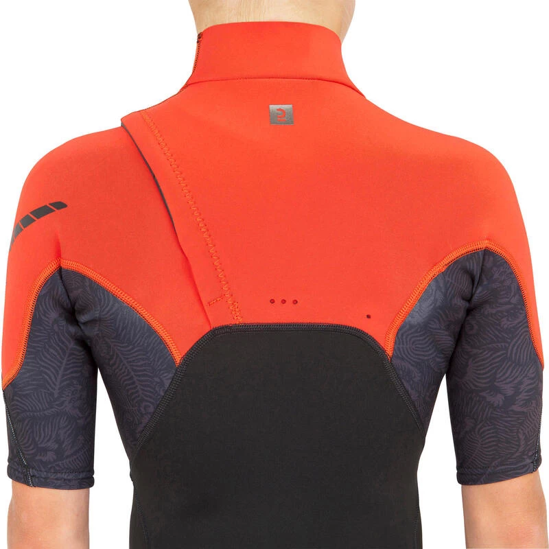 Shorty Néoprène 1,5 Mm Surf 900 Junior Noir Rouge 7 Shorty Néoprène 1,5 Mm Surf 900 Junior Noir Rouge – Image 7