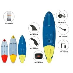 STAND UP PADDLE GONFLABLE LONGBOARD DE SURF 500 10' 140L BLEU -Board Zone Soldes stand up paddle gonflable longboard de surf 500 10 140l bleu 4