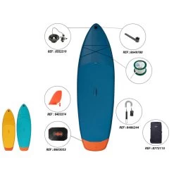 Stand Up Paddle Gonflable Taille L (10'/35"/6") - 1 Ou 2 Personnes Jusqu'à 130kg -Board Zone Soldes stand up paddle gonflable taille l 10356 1 ou 2 personnes jusqua 130kg 4