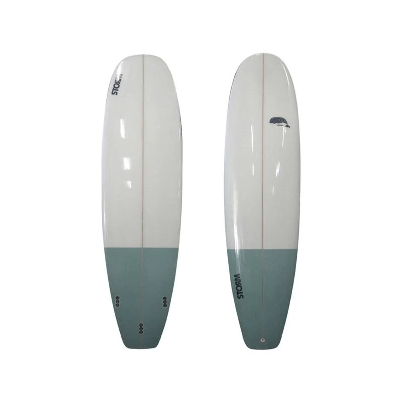 STORM Surfboard - Mini Malibu - 7'2 - Beluga D10 1 STORM Surfboard - Mini Malibu - 7'2 - Beluga D10