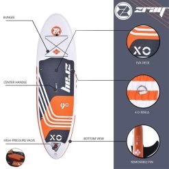 Zray Sup Gonflable X-Rider Young 9' Dropstitch MAX 85kg 275x71x13cm(9'x28"x5") Rouge 9 Zray Sup Gonflable X-Rider Young 9' Dropstitch MAX 85kg 275x71x13cm(9'x28"x5") Rouge -Board Zone Soldes sup gonflable x rider young 9 dropstitch max 85kg 275x71x13cm9x28x5 rouge 2