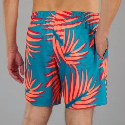 Surf Boardshort Standard 100 BIGPALM BLUE 11 Surf Boardshort Standard 100 BIGPALM BLUE -Board Zone Soldes surf boardshort standard 100 bigpalm blue 4