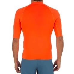 Tee Shirt Anti Uv Surf Top 100 Manches Courtes Homme Orange Fluo 6 Tee Shirt Anti Uv Surf Top 100 Manches Courtes Homme Orange Fluo -Board Zone Soldes tee shirt anti uv surf top 100 manches courtes homme orange fluo 2