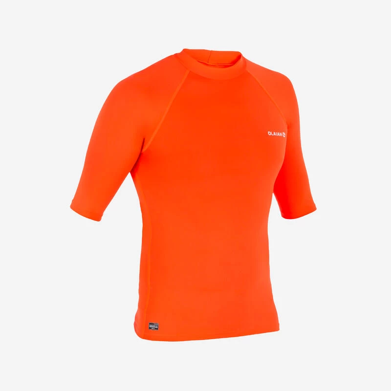 Tee Shirt Anti Uv Surf Top 100 Manches Courtes Homme Orange Fluo 1 Tee Shirt Anti Uv Surf Top 100 Manches Courtes Homme Orange Fluo
